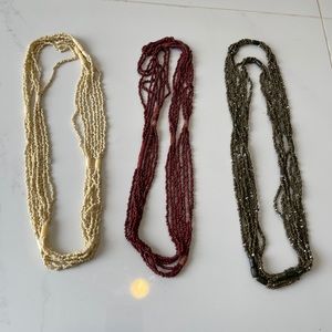Beaded necklaces
